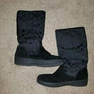 Coach Signature Black Boots ***SOLD***